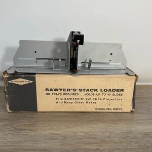 Vintage Sawyer's Stack Loader 6271 for 2 x 2 Slide Projectors Holds 40 slides